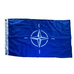 28" x 17" NATO Nato Flag House Banner Brass Grommets 28x17 Super Polyester